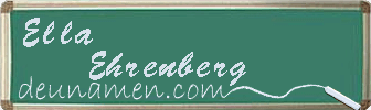 Ella Ehrenberg Visitenkarte